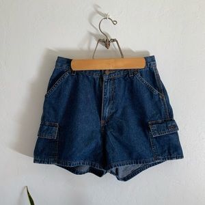 Vintage Lee Blue Jean Denim Shorts Mom Jeans 90's